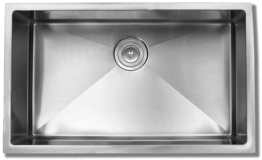 Luxart Collection 29 X 19 Single Bowl Under Mount Near Zero 29 X 19 Single Bowl Under Mount Near Zero Radius Kitchen Sink