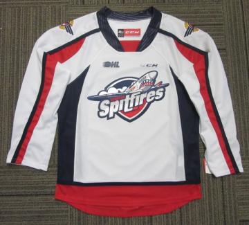 Spits Gear  Windsor Spitfires QuickLite Youth White Replica Jersey